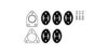HJS 82 34 6716 Mounting Kit, exhaust system